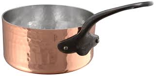 Casserole Mauviel M'Tradition cuivre martelé 20 cm - manche fonte