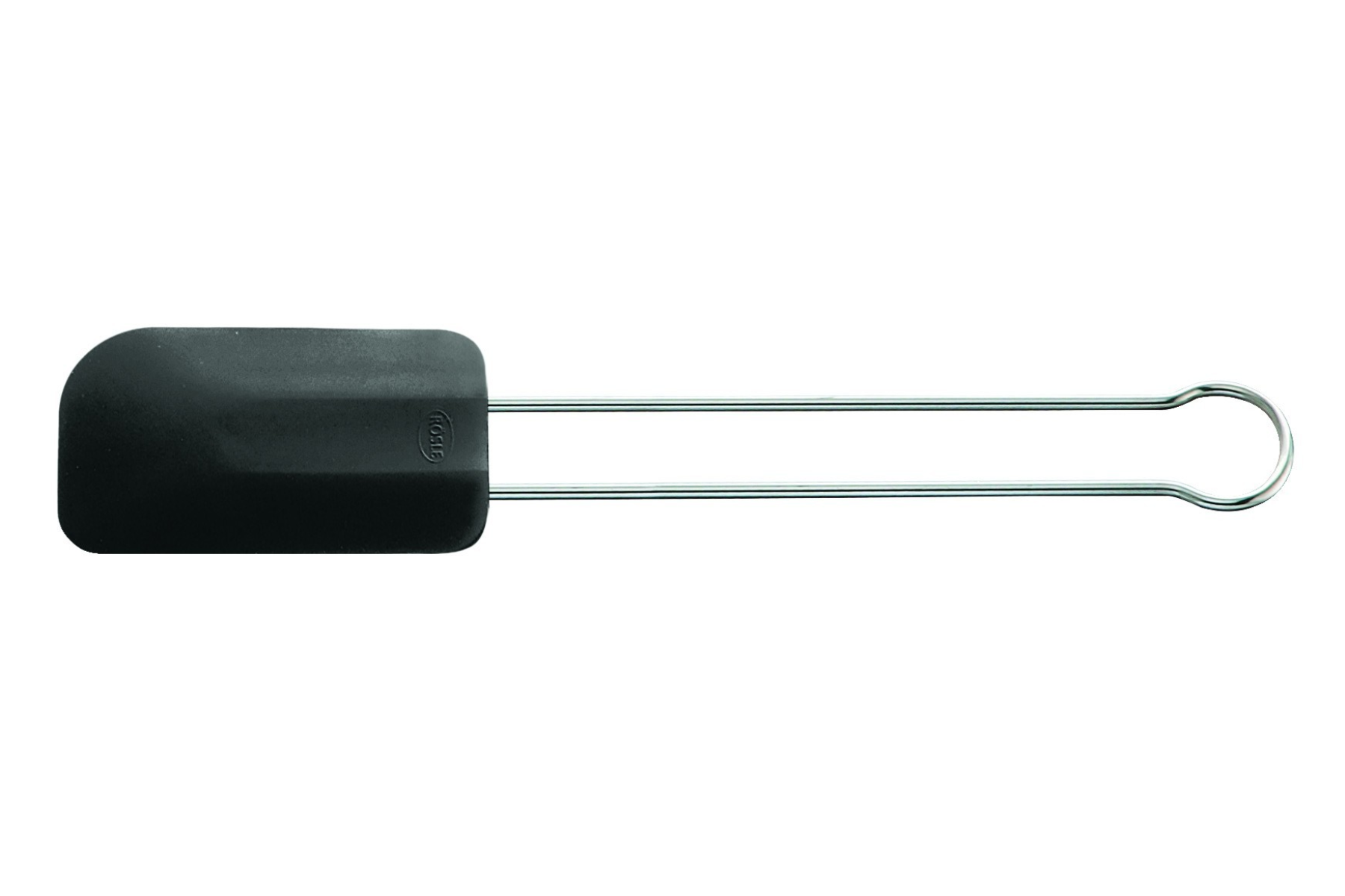 Spatule fine en silicone noir Rösle - 26 cm
