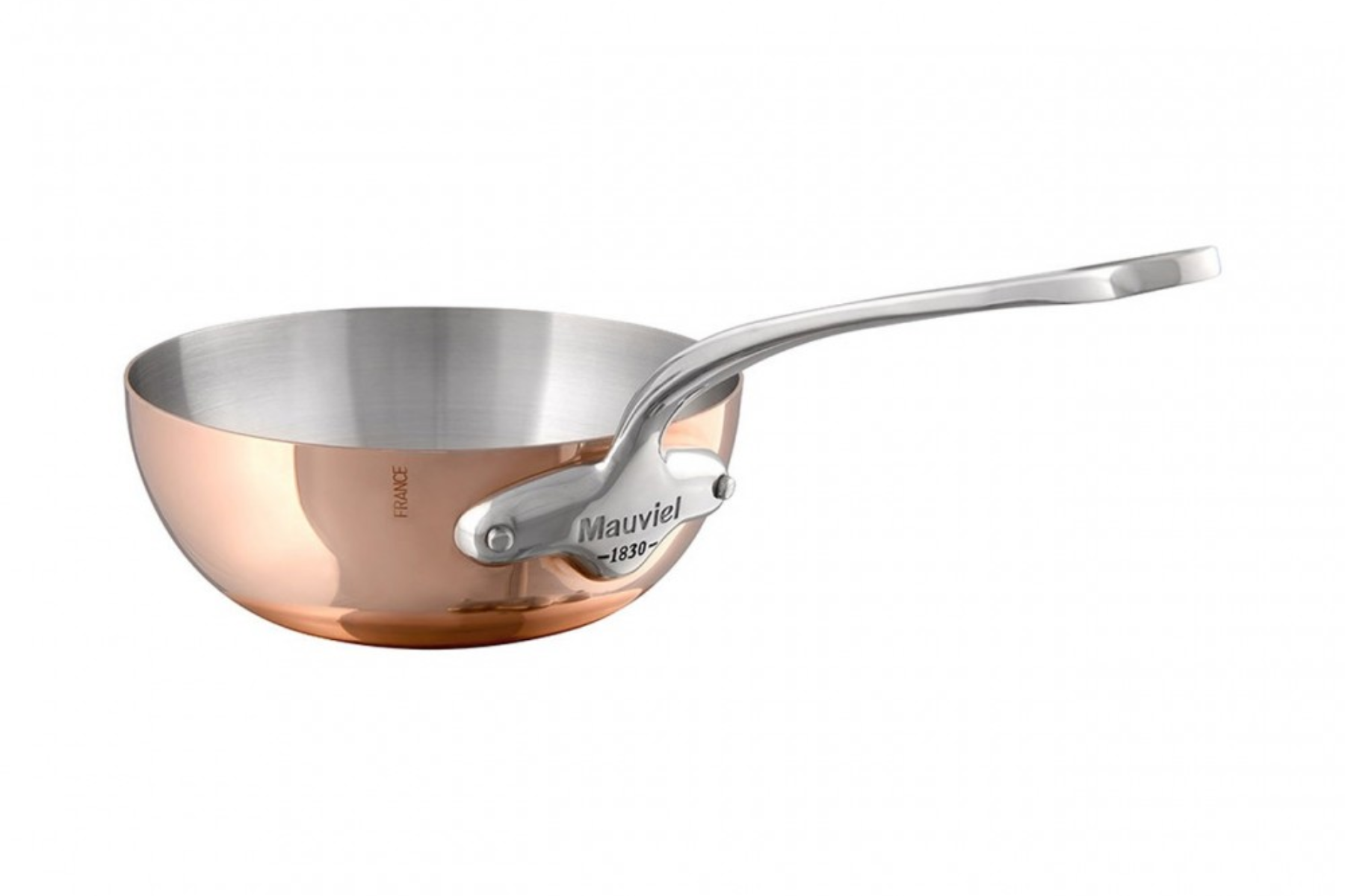 Sauteuse évasée bombée cuivre Mauviel M'Héritage M'150S - 20 cm