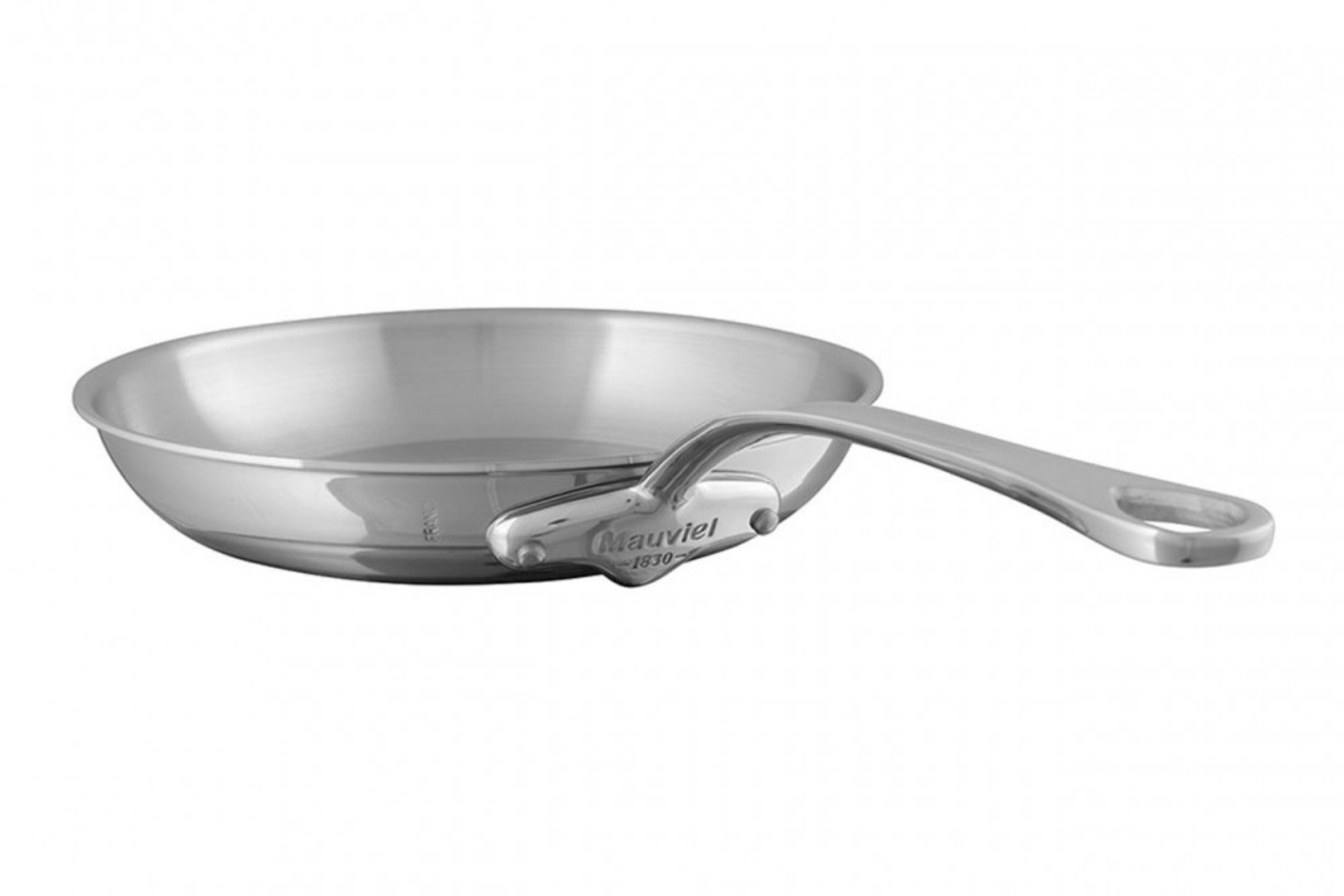 Poêle inox Mauviel M'Cook 28 cm - manche fonte d'inox