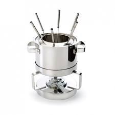 SERVICE FONDUE AVEC COUVERCLE EN VERRE MAUVIEL M'COOK 18CM