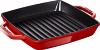 STAUB - GRIL DOUBLE POIGNEE CARRE EN FONTE - 28CM