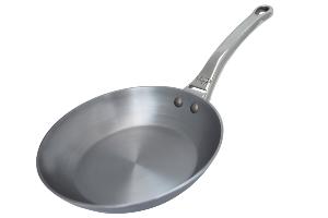 Poêle pro en acier De Buyer Minéral B 28 cm - manche en fonte d'inox