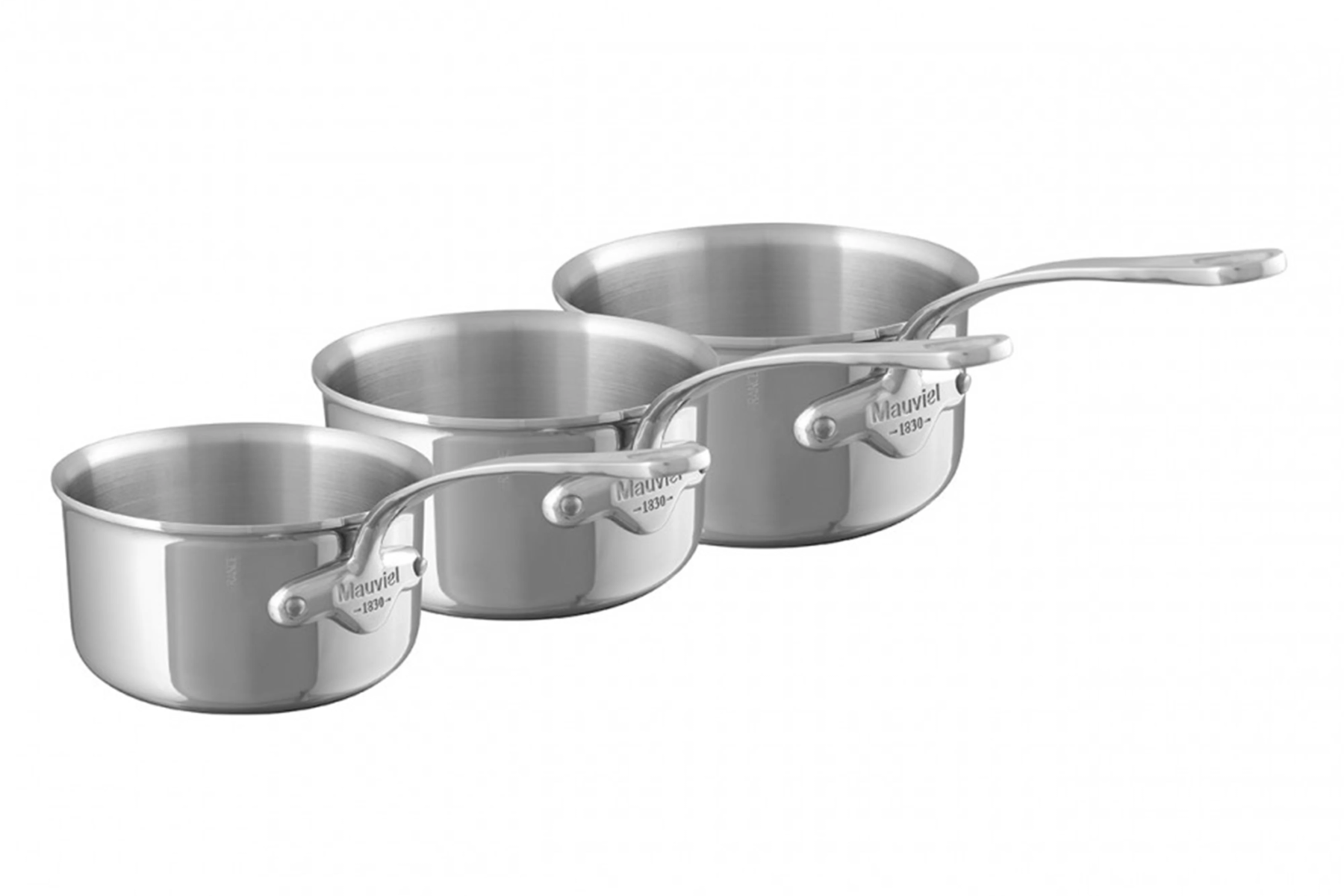 Offre de trois casseroles Mauviel série M'cook 16,18,20 cm