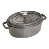 Cocotte ovale en fonte Staub gris graphite 27 cm