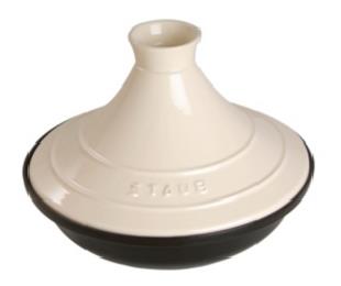 Tajine en fonte rond 28 cm Staub couleur crème