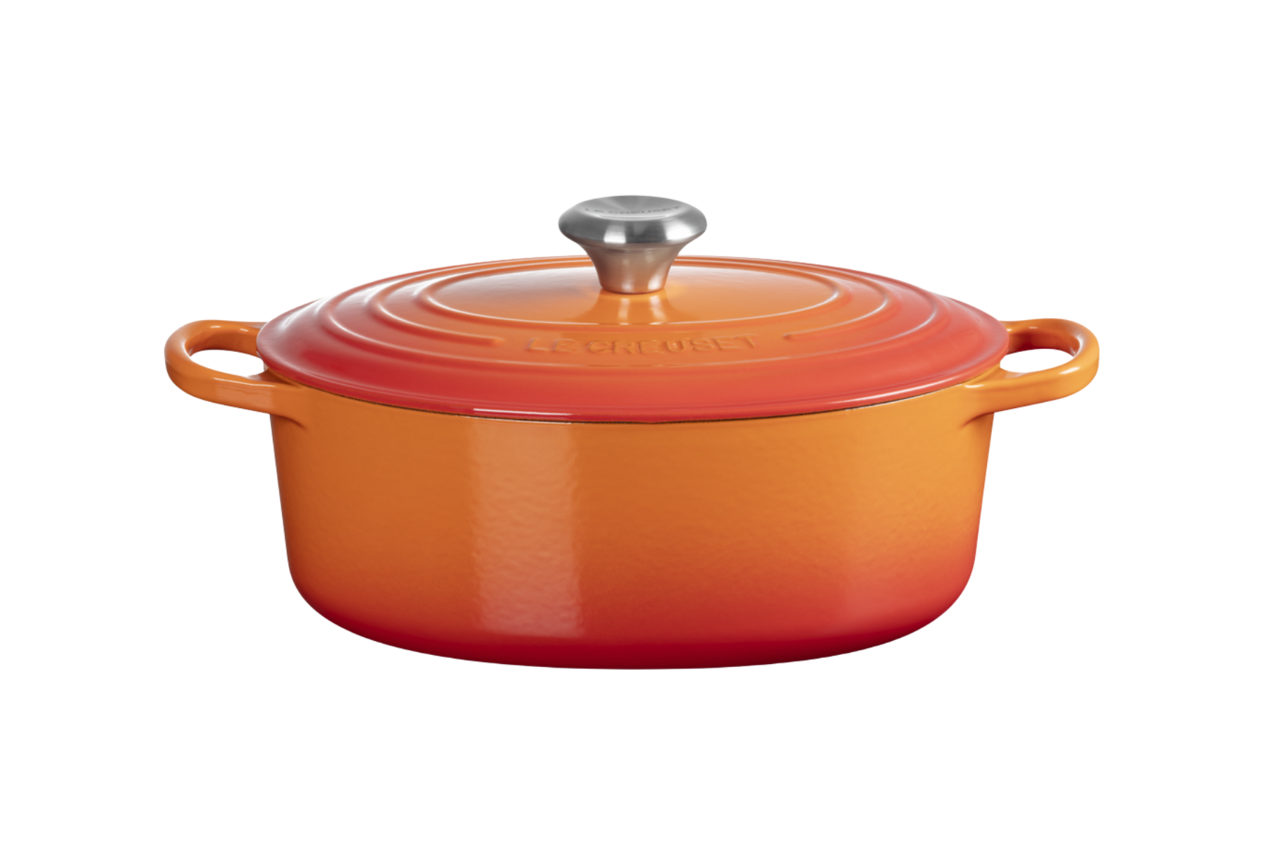 Cocotte en fonte Le Creuset ovale Volcanique - 27 cm
