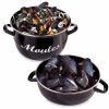 MARMITE A MOULES ACIER EMAILLE