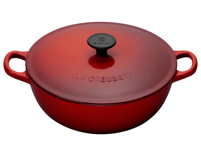 Marmite ronde le creuset 26 cm cerise