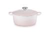 Cocotte ronde en fonte émaillée Le Creuset 20 cm shell pink