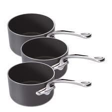 SÉRIE 3 CASSEROLES MAUVIEL M'STONE3 ECLIPSE +