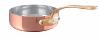 PLAT A SAUTER CUIVRE ÉTAMÉ MONTURE BRONZE M'TRADITION MAUVIEL - 16 CM
