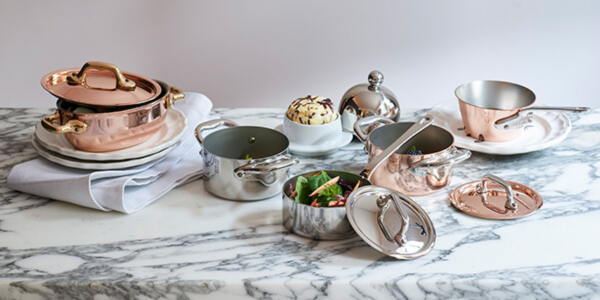 Couvercles Mauviel - cuivre inox 