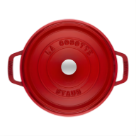 Cocotte en fonte Staub ronde cerise - 24 cm